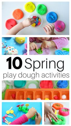 10 spring play dough activities for toddlers that are fun to do with the kids