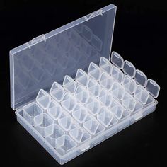 a plastic box filled with lots of compartments