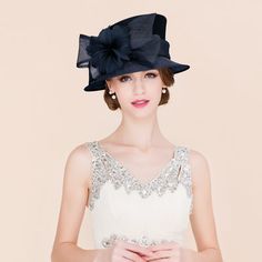 [NZ$90.00] Ladies' Glamourous/Classic/Elegant Cambric With Feather Bowler/Cloche Hats/Kentucky Derby Hats Hat Fascinators, Fascinators Hats, Kentucky Derby Horses, Horse Wedding, Derby Horse, Derby Hats Fascinators, Horse Race, Melbourne Cup, Kentucky Derby Hats