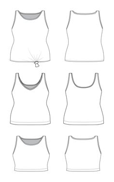 Saybrook Tank 12-32 PDF pattern Tank Pattern, Gold Tissue Paper, Paper Sewing Patterns, Plus Size Tank Tops, Workout Tank Tops, Pdf Sewing Patterns, Stay Cool