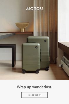 This year, more than ever before, your friends and family are hungry to travel. They can choose the destination and you can help them get there with our collection of travel luggage & travel essentials. There’s something for everyone on your list - yes even the toughest ones to buy for. Suitcase Organization, Make It Easy, Luggage Cover, Luggage Sets, Taupe Color, Champagne Color, On Set, Travel Luggage