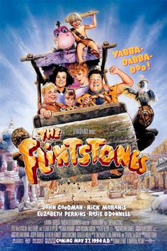 Flintstones Movie, Elizabeth Perkins, Rick Moranis, Rosie Odonnell, The Flintstones, Childhood Movies, 90s Movies, Family Movies