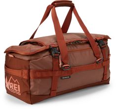 The perfect size for a weekend away—and small enough to carry on the plane—the REI Co-op Big Haul 40-liter duffel easily switches between duffel and backpack mode with its stowable shoulder straps. Functional Brown Travel Accessories, Functional Luggage With Pockets For Weekend Trips, Functional Brown Duffle Bag For Outdoor Activities, Functional Brown Duffle Bag For Trip, Brown Functional Duffle Bag For Trip, Nylon Duffle Bag With Pockets For Trips, Brown Duffle Bag With Pockets For Outdoor Activities, Functional Luggage For Outdoor Activities, Functional Brown Luggage For Travel