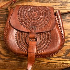 Handmade In Mexico. Unused. Bohemian Leather Shoulder Bag For Errands, Leather Bohemian Shoulder Bag For Errands, Crossbody Bags, Bag Lady, Leather, Women Shopping, Color, Mexico