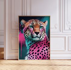 Pink Cheetah Wall Art, Preppy Room Decor, Maximalist Decor, Boho Print, Leopard Poster, Printable Trendy Wall Art, Funky college dorm decor, Groovy Poster, Apartment Decor, Girly Wall Art, Printable Poster, Digital 70s room decor, pink  dorm decor This Amazing print looks amazing in any interior! Searching for a trendy and eye catching wall art instantly and at an affordable price? This wall art printable is perfect.  The digital art prints we have created will also be a great option for gifts f 70s Room Decor, Room Decor Maximalist, Cheetah Wall Art, Leopard Poster, Groovy Poster, Wall Art Funky, Wall Art Preppy, Pink Dorm, College Dorm Decor