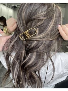 Highlight Hair Color, Colorful Highlights In Brown Hair, Shortish Hair, New Hair Color Trends, Highlight Hair, Hair Color Underneath, Mushroom Hair, Hot Hair Colors