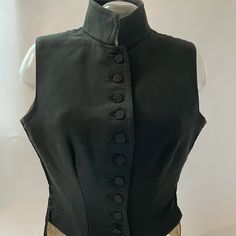 Beautifully Made Women’s Vest Victorian No Holes Amazing Condition Despite Age One Button Fell Off But Have It Made By Mabley & Carew Cincinnati, Ohio Victorian Vest Women, Victorian Vest, Waist Vest, Steampunk Black, Fitted Vest, 2024 Style, Victorian Steampunk, Cincinnati Ohio, Vest Fashion