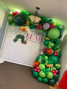 the very hungry caterpillar balloon arch