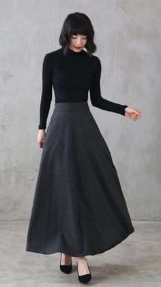 Enhance your wardrobe with the timeless allure of a long maxi plaid wool skirt. ✨ 

SKU 3120 
Link in bio 

#WoolSkirt #A-lineSkirt #MaxiSkirt #FashionForward #VintageVibes #Xiaolizihandmade Professional Maxi Skirt Outfit, Long Wool Skirt Outfit Winter, Chic A-line Winter Skirt, Elegant A-line Bottoms For Winter, Black A-line Maxi Skirt For Winter, Elegant Long Winter Skirt, Elegant Long Skirt For Winter, Elegant Winter Lined Skirt Bottoms, Elegant Lined Winter Skirt