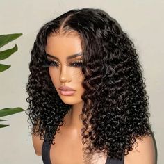 Kręcony Bob, Bob Riccio, Curly Short Bob, Kort Bob, Curly Bob Wigs, Bob Lace Front Wigs, Human Hair Color, Human Wigs, Natural Human Hair