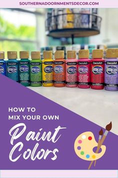 how to mix your own paint colors