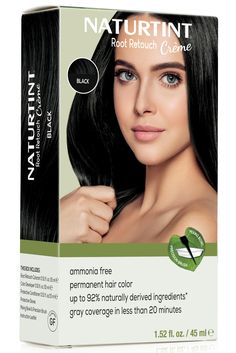 PRICES MAY VARY. Suitable for root application on hair similar to Naturtint Permanent Hair Color 1N, 2N, and 2NB. PPD free permanent hair color formula with up to 100% gray coverage in less than 20 minutes! Easily blend your roots in between coloring and conceal grays without having to color all of your hair. Formulated with high-quality ingredients for the very best results. No artificial fragrance, no ammonia, no parabens. Each kit includes everything you need to color, a mixing bowl, and a pr Root Retouch, Root Color, Hair Color Formulas, Hair Color Black, Root Touch Up, Gray Coverage, Botanical Oils, Permanent Hair Color, Hair Color For Black Hair