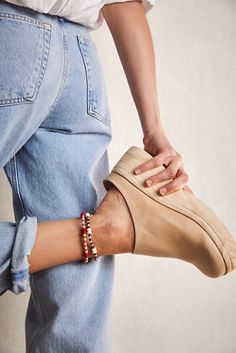 Platform Mules, Platform Wedge, Slip Ons, Cute Shoes, Boho Outfits, Smooth Leather