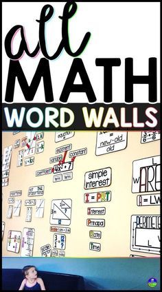 Visual Vocabulary, Classroom Idea, Differentiation Math, Word Walls, Math Anchor Charts