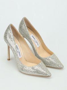 Jimmy Choo Romy 100, Jimmy Choo Romy 85, Glitter Champagne, Jimmy Choo Gold, Jimmy Choo Romy, Jimmy Choo Shoes Heels, Gold High Heels, Jimmy Choo Pumps, Silver High Heels