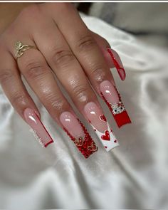 Nails Brush, Fake Nails Long, Valentines Day Nails, Nail Acrylic, Acrylic Toe Nails, Long Nail Designs, Long Nail, Nail Colours