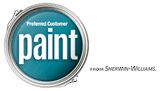 the logo for paint is shown here