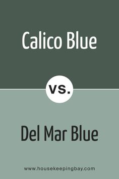 Calico Blue 707 vs. BM 704 Del Mar Blue Tropical Vibes, Ocean Waves, Paint, Blue