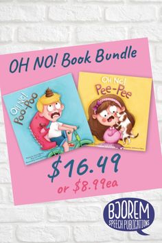 two children's books with the title oh no book bundle $ 16 99 each