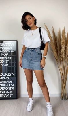 Casual Day Outfits, Causual Outfits, Summer Fashion Outfits, Casual Style Outfits, Looks Style, Outfit Casual, College Outfits, Looks Vintage, Outfits Casuales