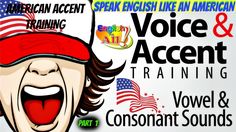 an american accent training sign with the words voice accent training, volver & consonant sounds