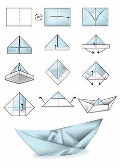 origami paper boat instructions