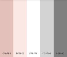 the color palette is pale, pink and grey with white accents on it's sides