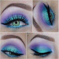 1000+ ideas about Mermaid Makeup on Pinterest | Little Mermaid ... Mermaid Eyeshadow, Makeup Reference, Mermaid Eyes, Unicorn Makeup, Barbie Makeup, Smink Inspiration, Makijaż Smokey Eye