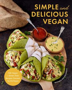 the cover of simple and delicious vegan