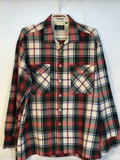 Backpacker Plaid Flannel Button Up Shirt Red Blue Green Size XL 17-17 1/2...1023-p Green Flannel, Vintage Plaid, Red Blue Green, Plaid Flannel, Anton, Button Up Shirt, Plaid Shirt, Up Shirt, Women's Plaid Shirt