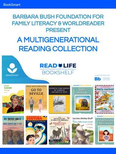 the book cover for barbara bush foundation for family library & worldreader presents a multigenerational reading collection