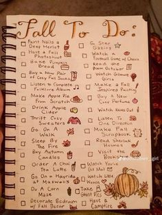 a hand holding up a fall to do list