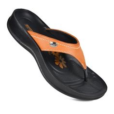 Comfortable ladies thong sandals of Aerosoft are made to add a feeling of relaxation to your journey. The weightless feel of our womens summer sandals makes outdoor works possible for all the active females. Iconic upper and orthotic insole makes up the ideal combination for the feet. The arch support for women is induced efficiently in the sole to get you through the routine work. These thong sandals have polyurethane gel injected sole for increased durability and a secured feel. It is becoming Slip-on Flip Flops For Outdoor, Arch Support Sandals Woman, Womens Summer Sandals, Soft Flip Flops, Routine Work, Arch Support Sandals, Supportive Sandals, The Routine, Womens Sandals Summer