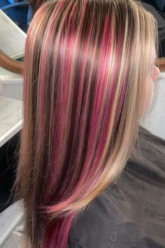 Neapolitan Hair, Bleach Hair Dye, Hair Highlights Ideas, Strawberry And Chocolate, Bleach Hair