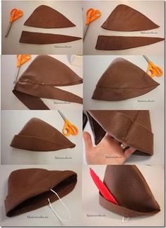 the instructions for how to make a felt hat