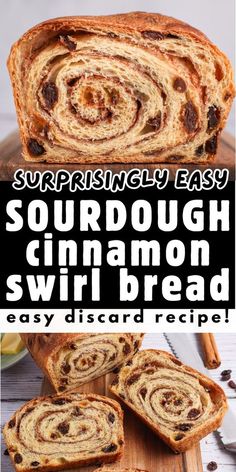 this sourdough cinnamon swirl bread is so easy to make