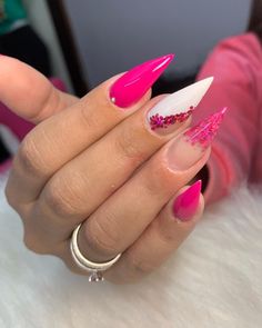 Vday Nails, Gold Nail Designs, Dope Nail Designs, Ballerina Nails, Pink Acrylic Nails, Nails Gel, April 6, Elegant Nails, Fire Nails