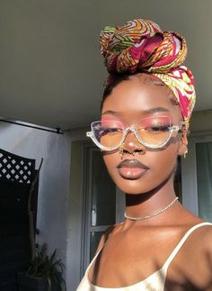 Headwrap Ideas, Braided Scarf, Makeup For Black Skin, Silk Scarf Hair