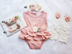 Rustic baby girl peach romper 1st birthday White Peach Baby | Etsy Peach Clothes, Boho Baby Girl, Outfit Boho, Boho Outfit, Boho Romper, Newborn Girl Outfits, Rustic Baby, Boho Girl, Chiffon Flowers