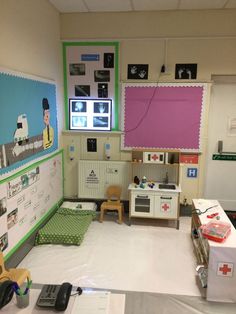 the room is clean and ready to be used for children's playrooms