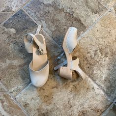 Worn Once, Excellent Condition, No Box. Mule Clogs, Mules Shoes, Character Shoes, Clogs, Dance Shoes, Sport Shoes, Women Shoes, Cream, Women Shopping