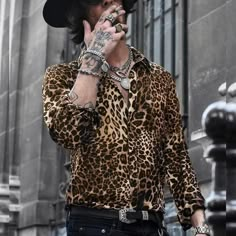 Narco Fashion, Leopard Shirt, Leopard Print Shirt, Fashionably Late, England Fashion, Mens Formal, Formal Shirts For Men