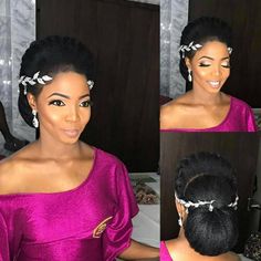 Bridal Hairstyles For Naturalistas Wedding Hairstyles For Natural Hair, Nigerian Wedding Hairstyles, Medium Natural Hair Styles, Hairstyles For Natural Hair, Hair 50