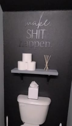 Make Shit Happen-CarpenterFarmhouse House Decor For Apartments, Small Apartment Master Room, Customer Bathroom Ideas, Melanin Bathroom Decor, His And Hers Bathroom Decor Ideas, Small Bathroom Room Ideas, Guy Bathroom Decor, Black And White Half Bathroom Ideas, Vibey Bathroom Decor Ideas