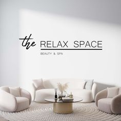 the relax space is clean and ready to be used as a living room wall decal