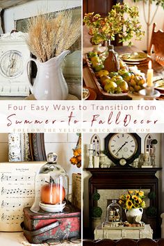 four easy ways to transition from summer to fall decor