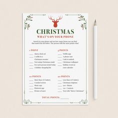 Whats On Your Phone Christmas Party Game Printable by LittleSizzle Whats On Your Phone, What's On Your Phone Game, Funny Christmas Party Games, Ice Breaker Game, Emoji Christmas, Office Party Games, Printable Christmas Games, Purse Game, Christmas Games For Family