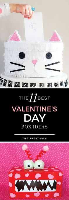 the first valentine's day box ideas for kids are easy to make and so cute