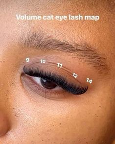 Short Full Cat Eye Lash Extensions, Short Lash Mapping, Lash Extensions For Almond Eyes, Short Wispy Lash Extensions, Classic Cat Eye Lash Extensions, Lashes Tech, Classic Lash Set, Fake Eyelash Makeup