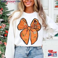 Coquette Turkey Bow Thanksgiving Glitter Fall Pumpkin Sweatshirt T-Shirt Turkey Bow, Baby Turkey, Turkey Images, American Holiday, Pumpkin Sweatshirt, Pumpkin Sweatshirts, Thanksgiving Traditions, Shades Of Orange